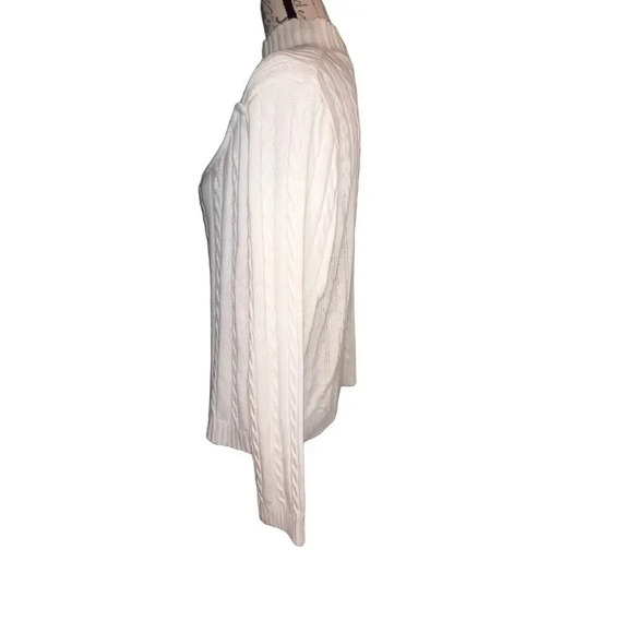 Almost famous 3X cable Knit zip mock neck, cut out chest long sleeve sweater NEW - Picture 3 of 11